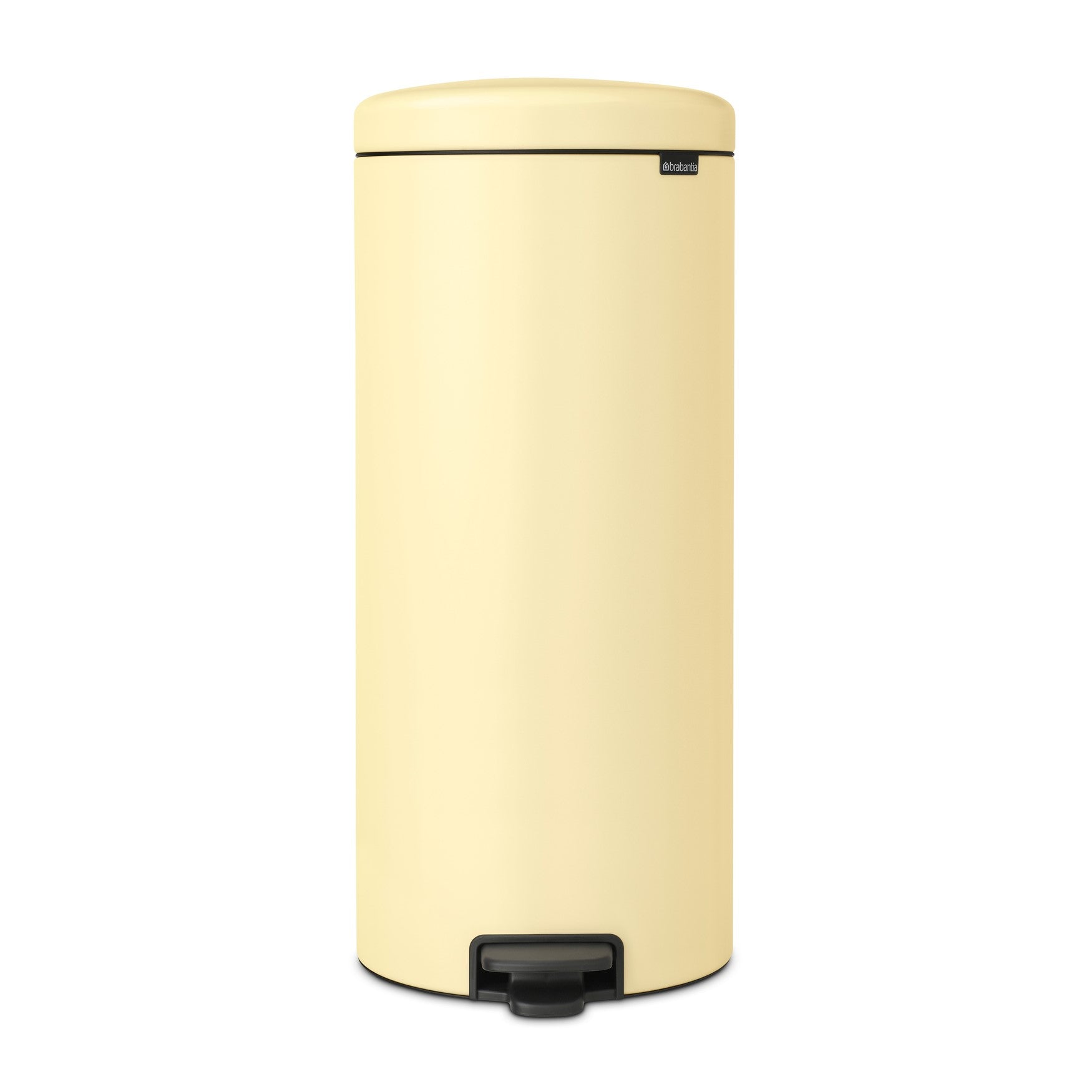 Brabantia New Icon Single Compartment 30L Kitchen Pedal Bin Mellow Yellow