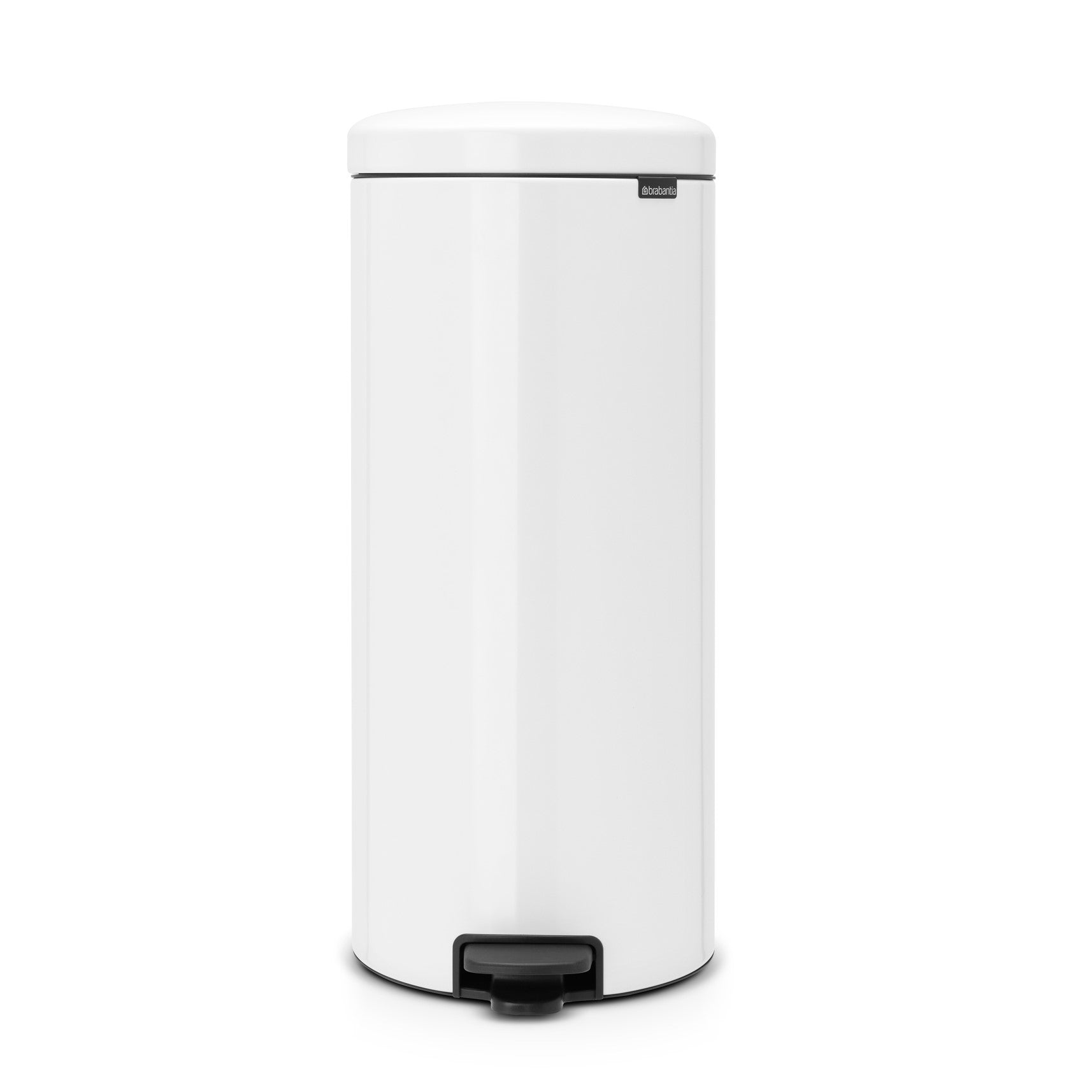 Brabantia New Icon Single Compartment 30L Kitchen Pedal Bin White