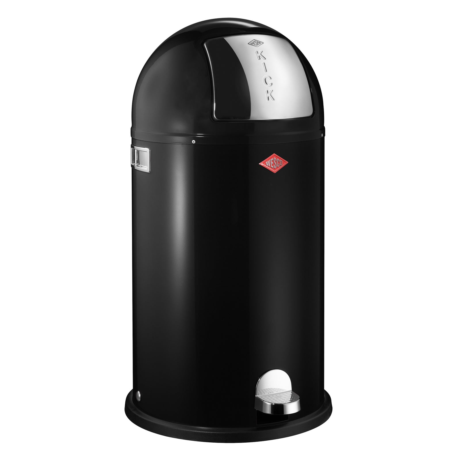 Wesco Kickboy Single Compartment 40 Litre Pedal Bin: Black