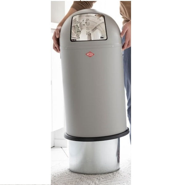 Wesco Pushboy Single Compartment 50L Kitchen Bin: Mint