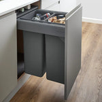 ECO 2-Compartment 51L Recycler with Food Caddy: 400mm Door