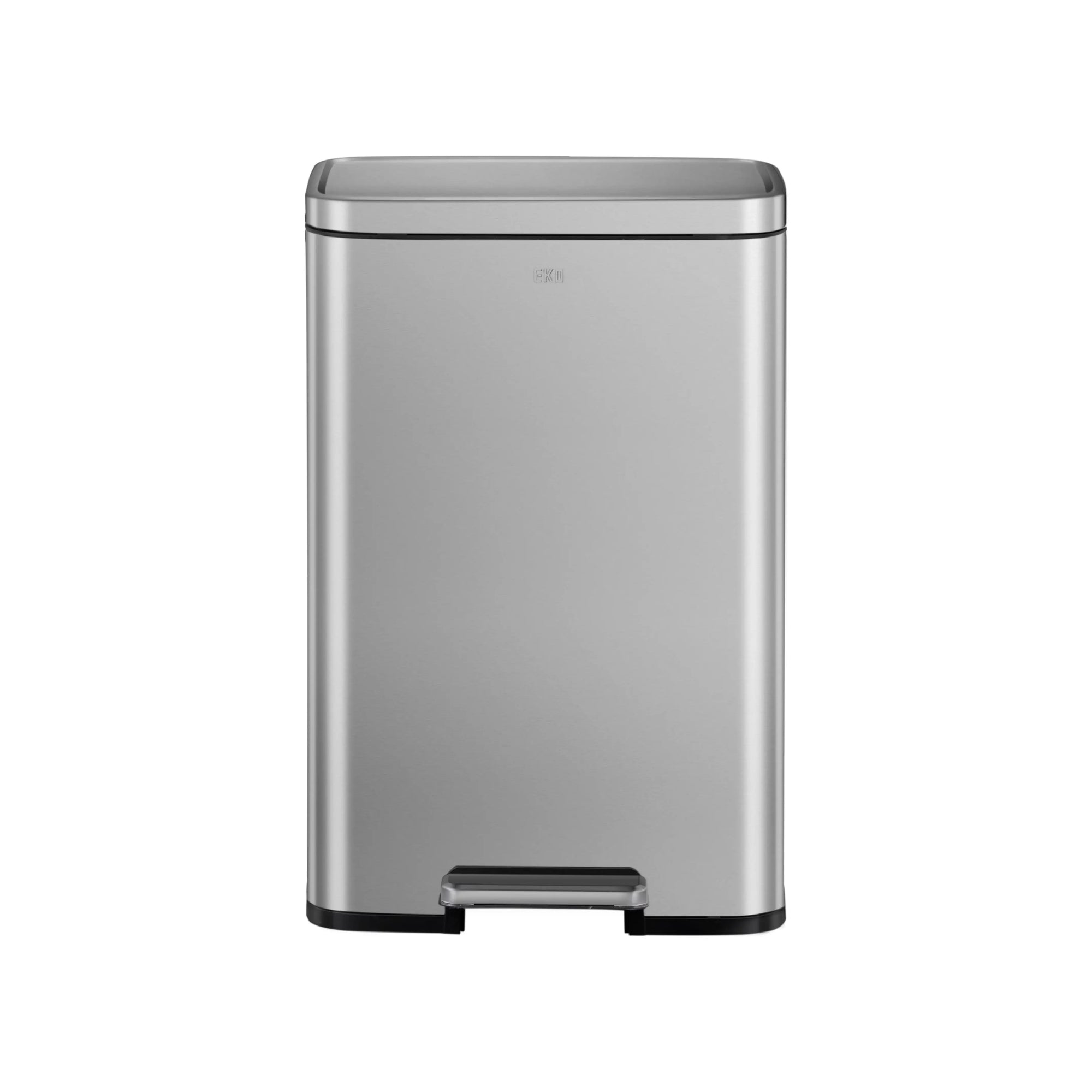Stainless Steel waste bin on white background