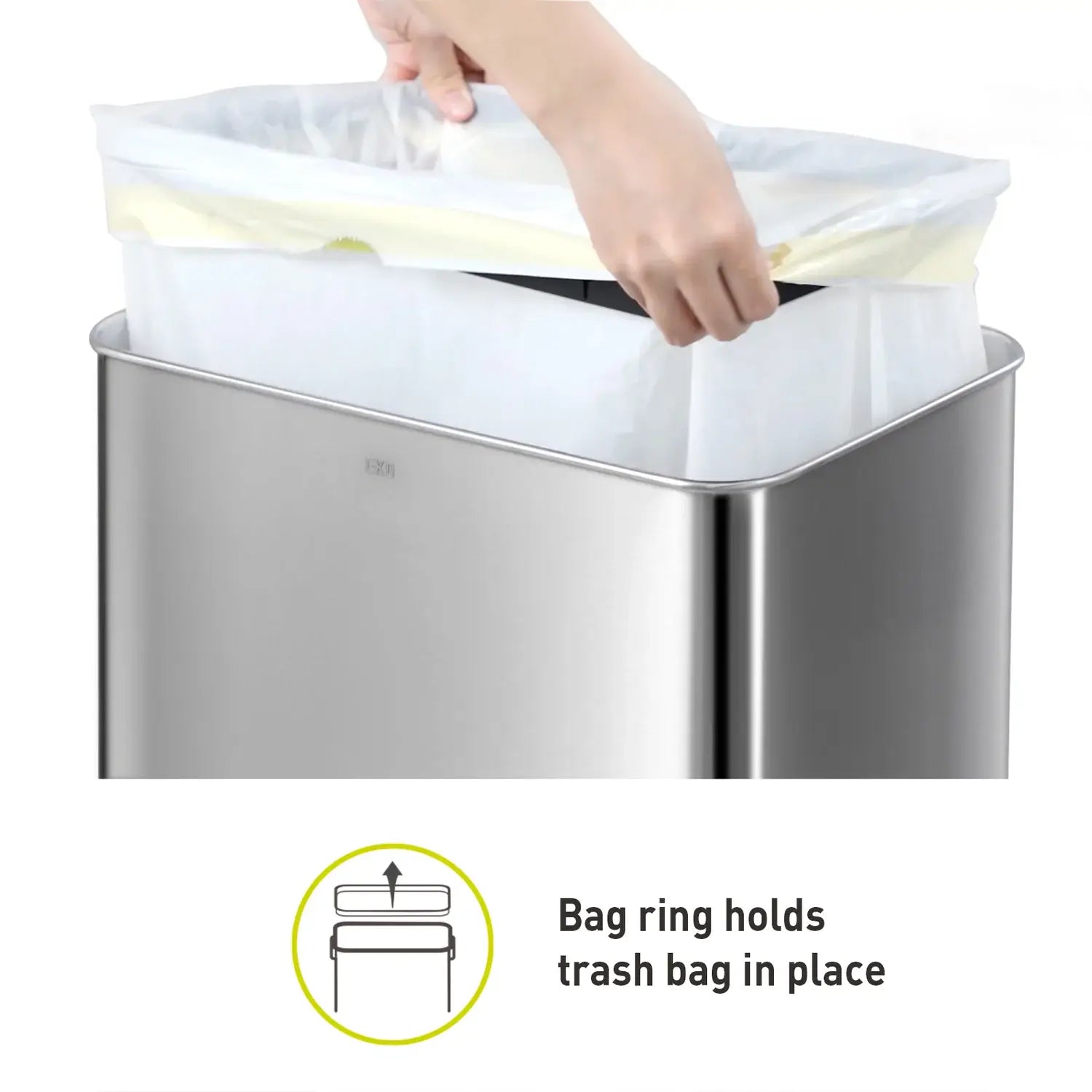 Eko Mirage X Sensor Bin 80L Stainless Steel