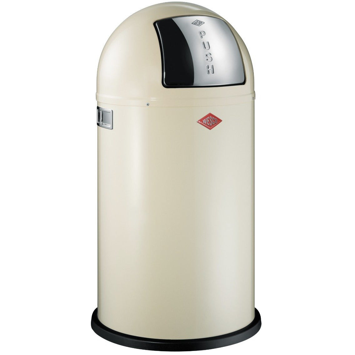 Wesco Pushboy Single Compartment 50 Litre Kitchen Bin in Almond: 175831-23