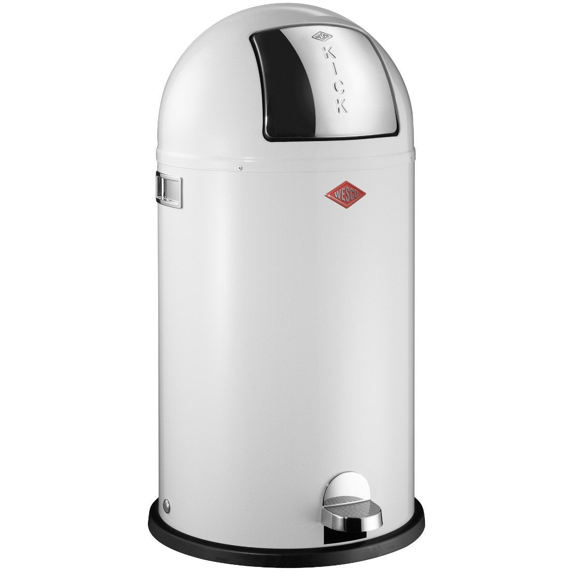 wesco pedal bin Wesco Kickboy Single Compartment 40 Litre Pedal Bin | White