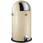 Wesco Kickboy Single Compartment 40 Litre Pedal Bin in Almond: 177731-23