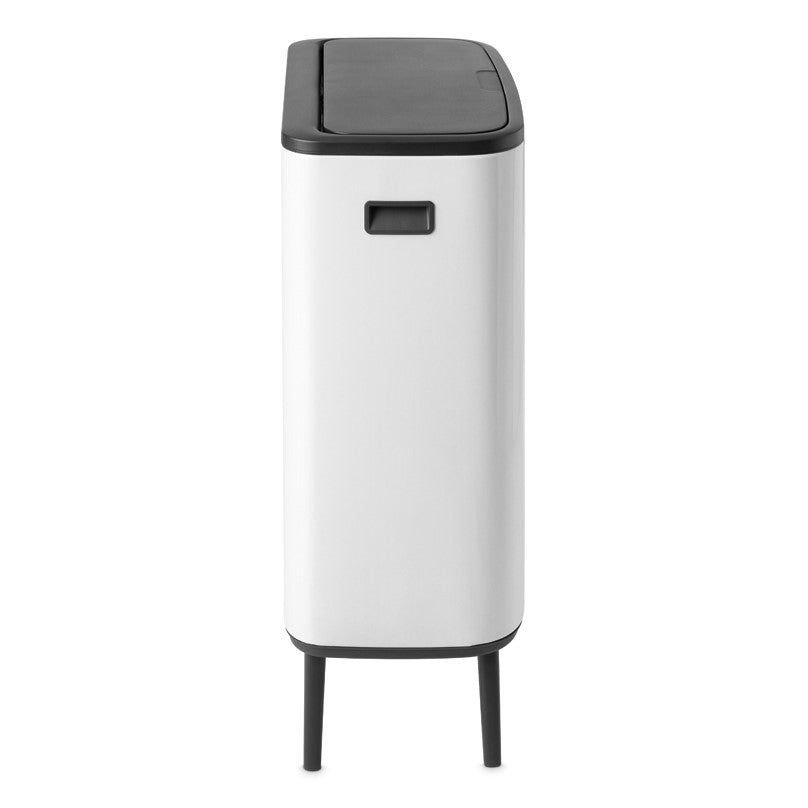 Brabantia Bo Hi Touch Single Compartment 60 Litre Kitchen Bin - White