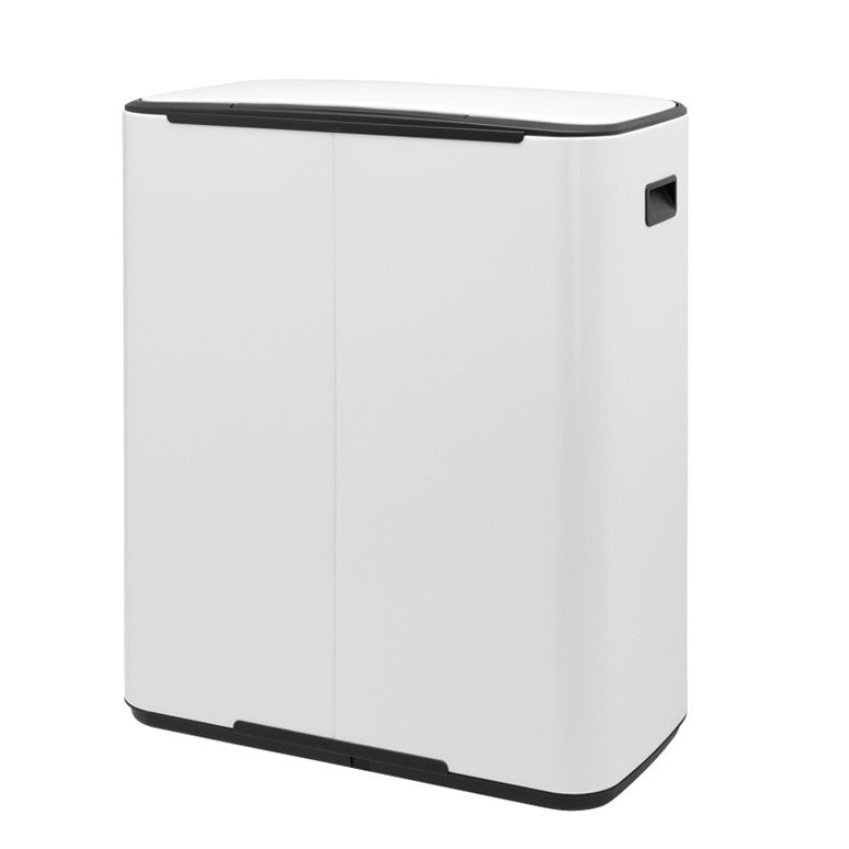 Brabantia Bo Pedal 2-Compartment 60 Litre Recycling Bin - White