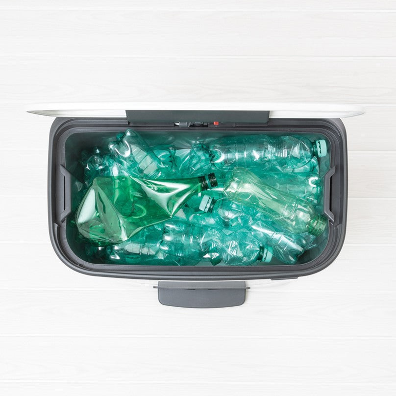 Brabantia Bo Pedal Single Compartment 60 Litre Kitchen Bin - White