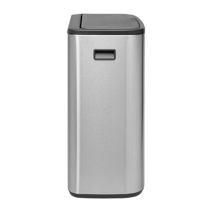 Brabantia Bo Touch 2-Compartment 60 Litre Recycling Bin - Matt Steel