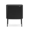 Brabantia Bo Touch 3-Compartment 33 Litre Kitchen Recycling Bin in Black: 316067