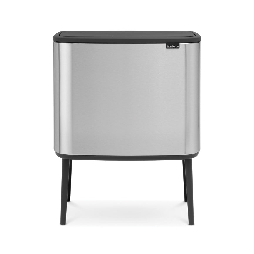 Brabantia Bo Touch 2-Compartment 34 Litre Kitchen Recycling Bin in Matt Steel: 316227