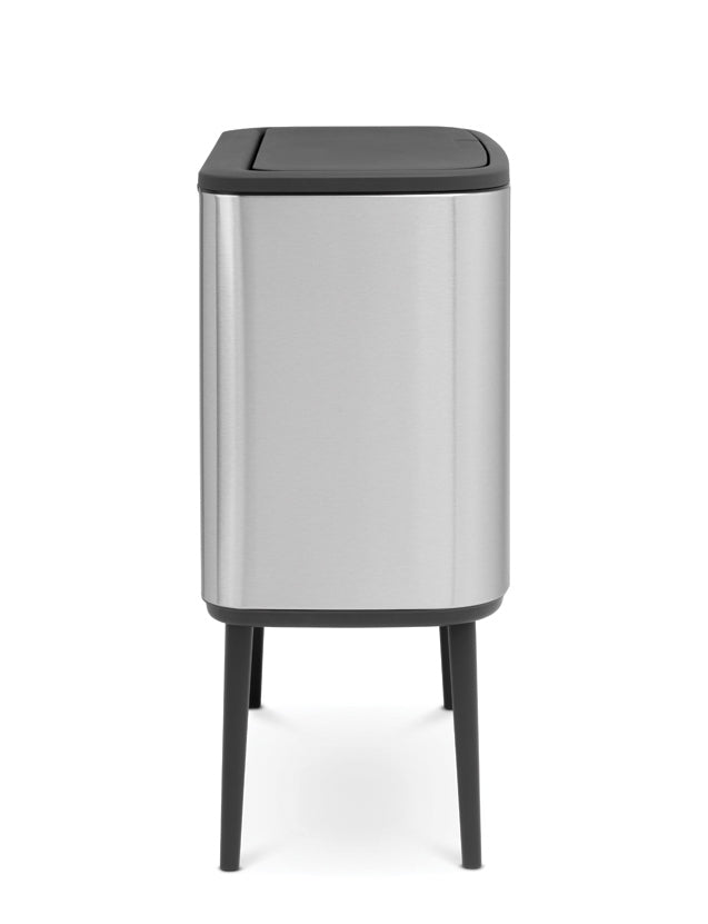Brabantia Bo Touch 2-Compartment 34L Kitchen Recycling Bin - Matt Steel