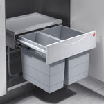 Hailo Tandem 2 Compartment 30L Recycler: 500mm Door