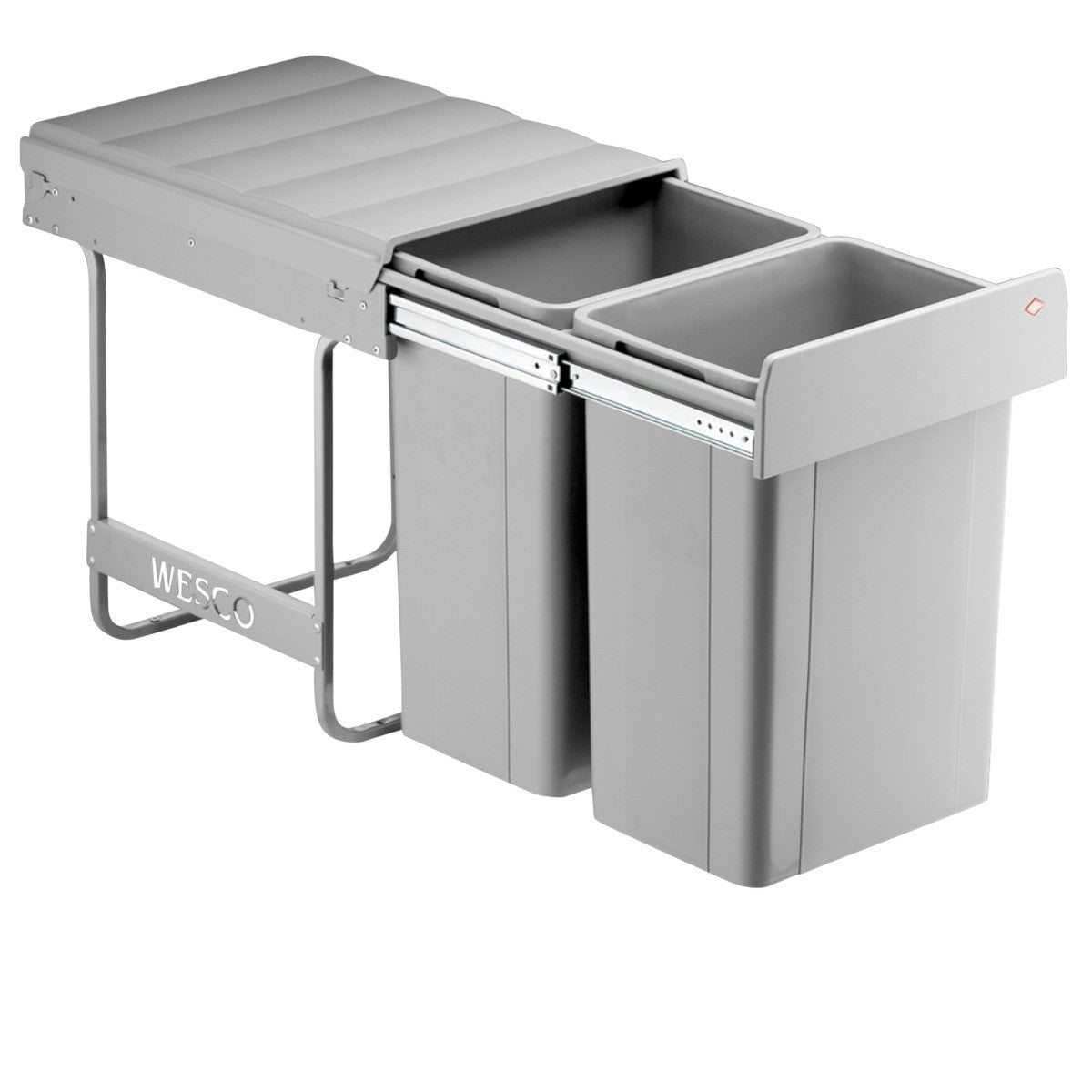 Wesco Big Bio Double 52L 2-Compartment Recycler: for 600mm Cabinet