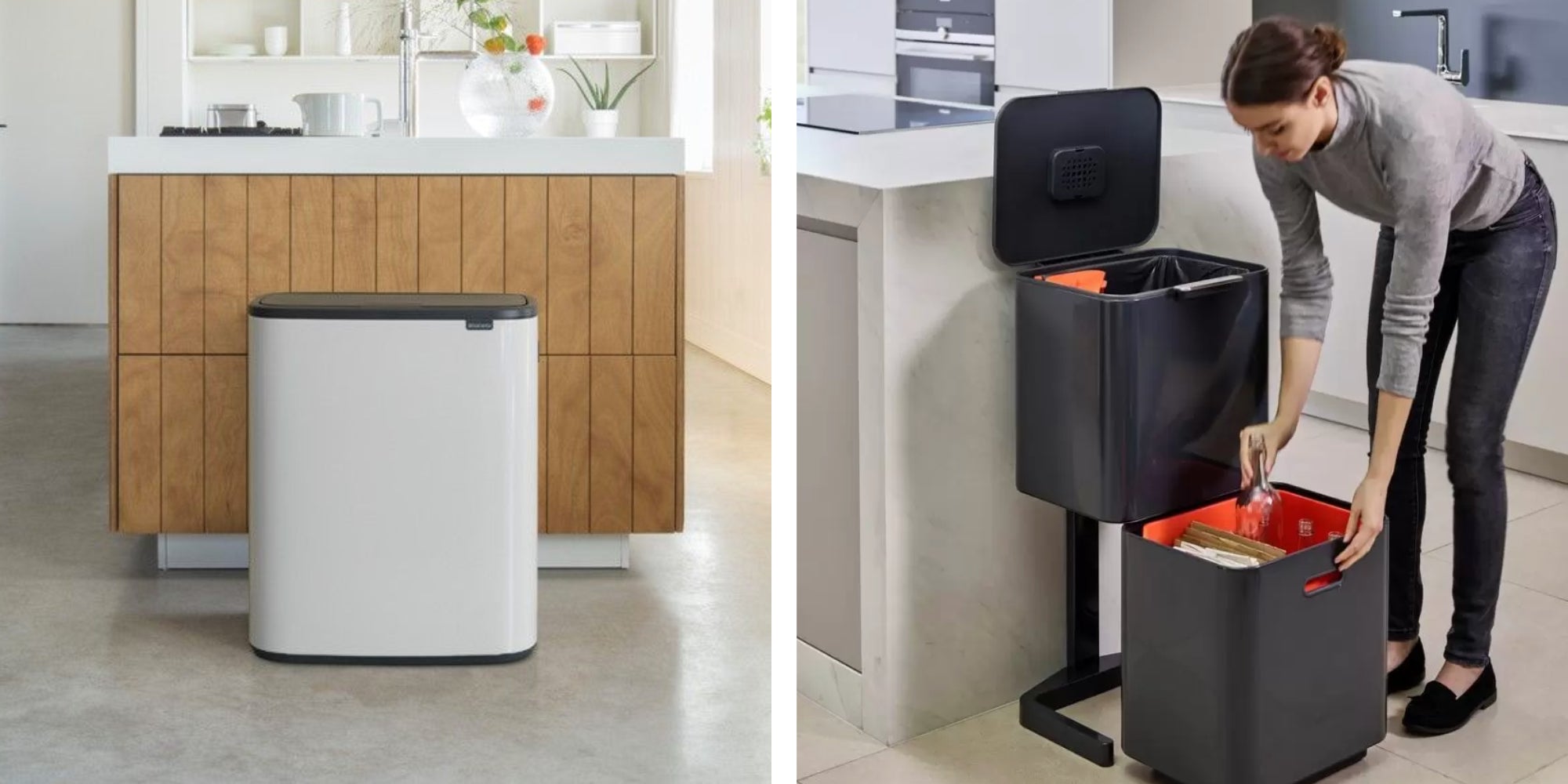 The Best Multi-Compartment Freestanding Kitchen Recycling Bins – Binopolis