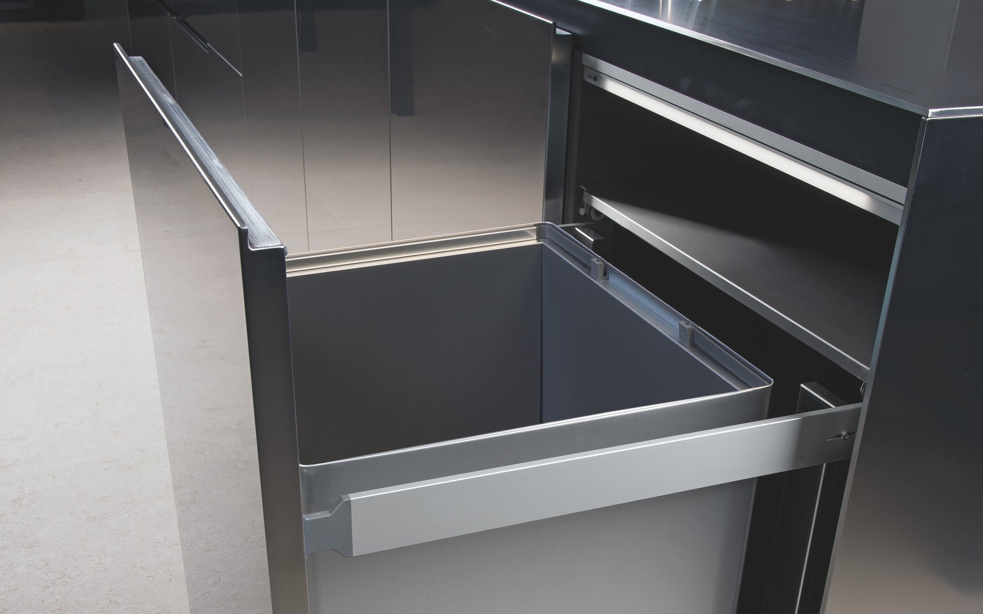 Introducing Tecnoinox pullout Incupboard Kitchen Bins Superb Italia
