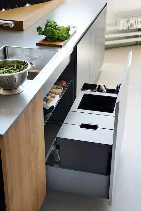 Kitchen bins for for use in pan drawers