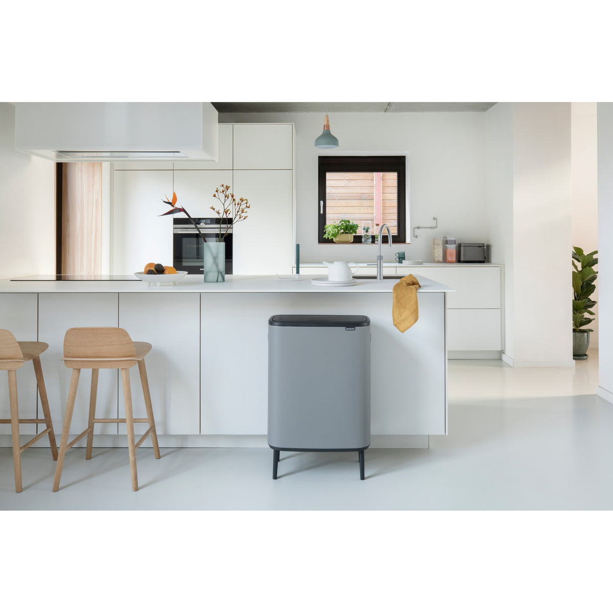 Brabantia Bo recycling bin in modern kitchen