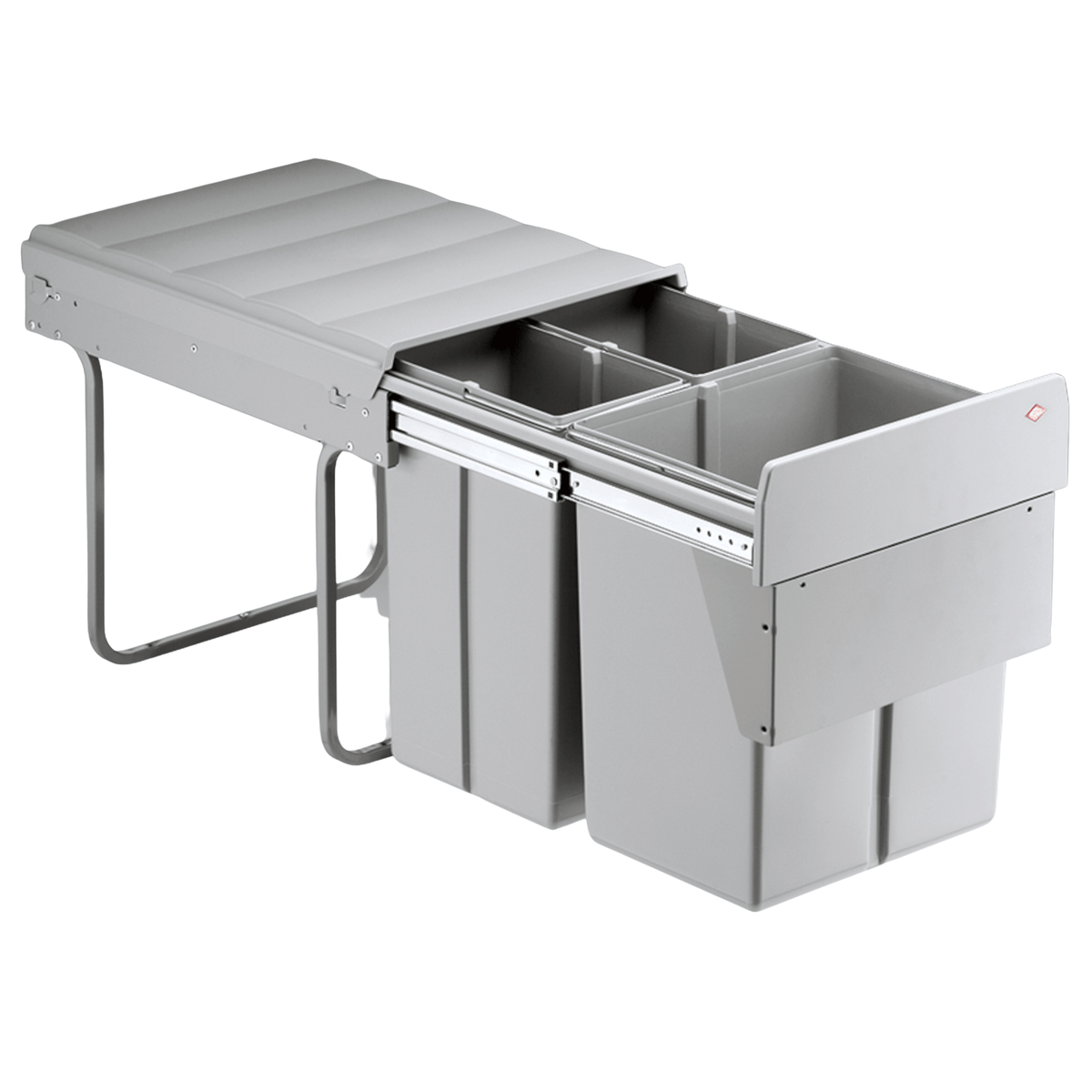 Wesco Traditionline Bio-Trio 40L 3-Compartment Recycler: 400mm Pull-out Door