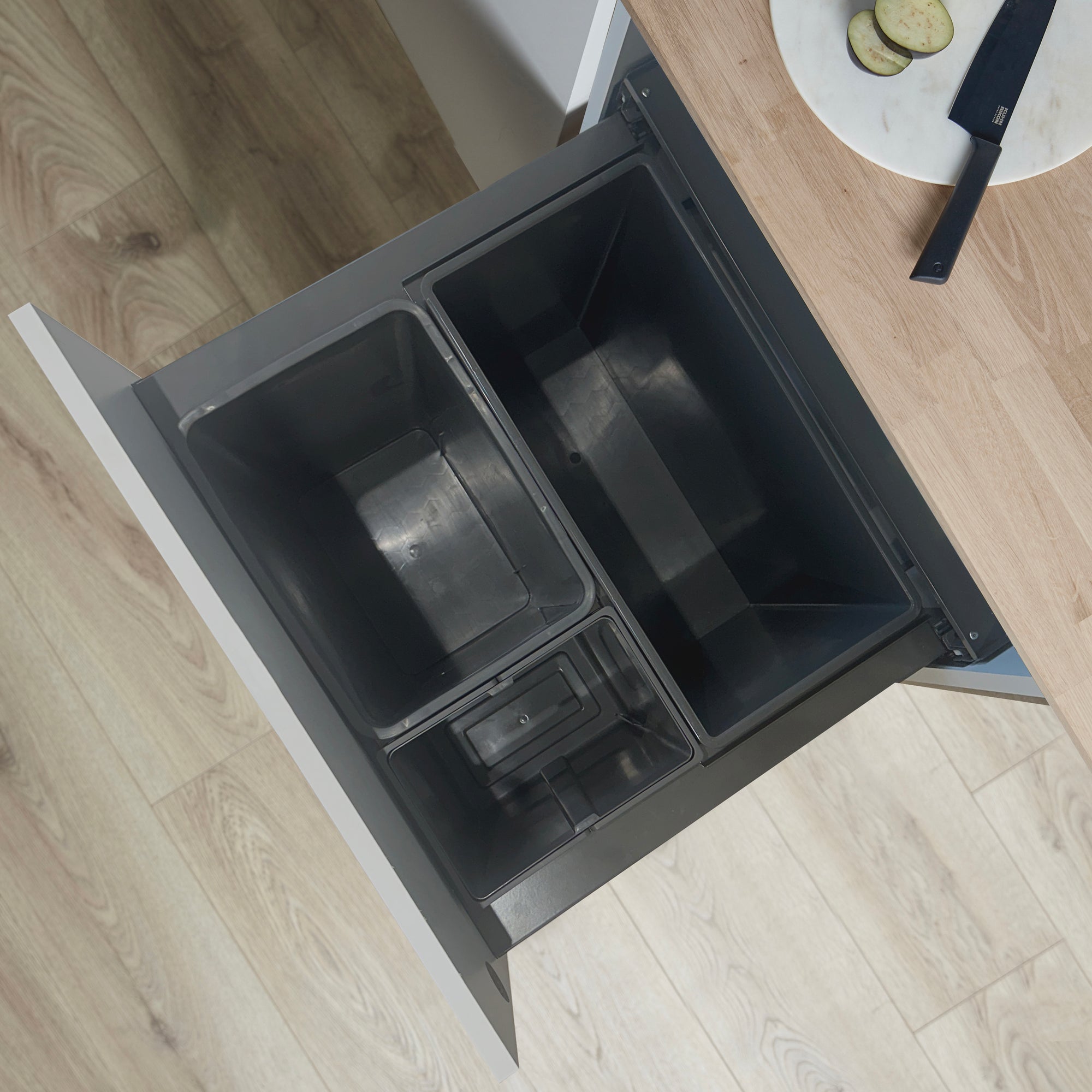 Wesco Pullboy Soft Comfort Lifestyle image from above showing all three compartments.