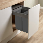 Wesco Pullboy Z for Blum Merivobox 450mm door with 2 x 32L compartments in Orion Grey