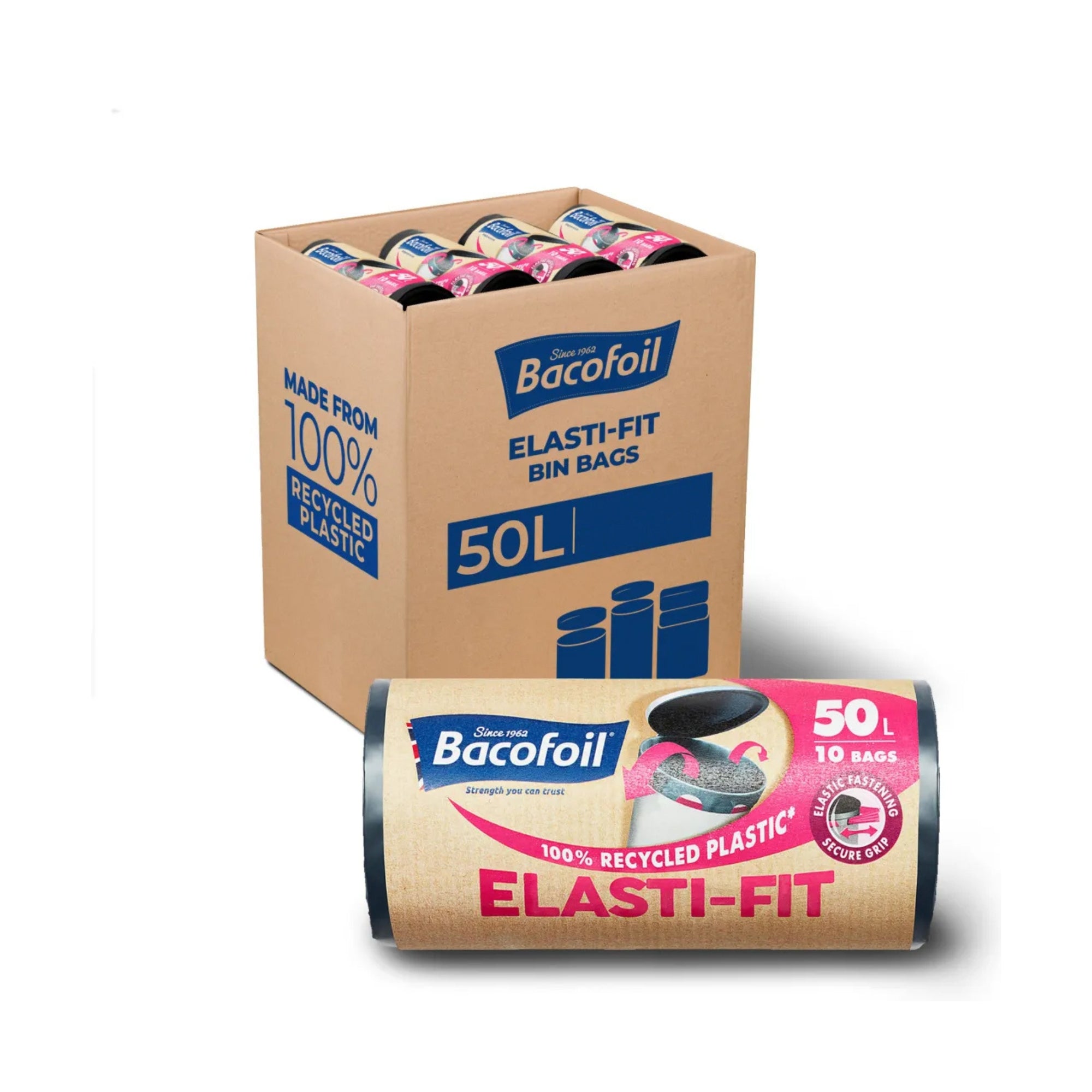 Bacofoil Elast-Fit 50L Liner - Box of 12