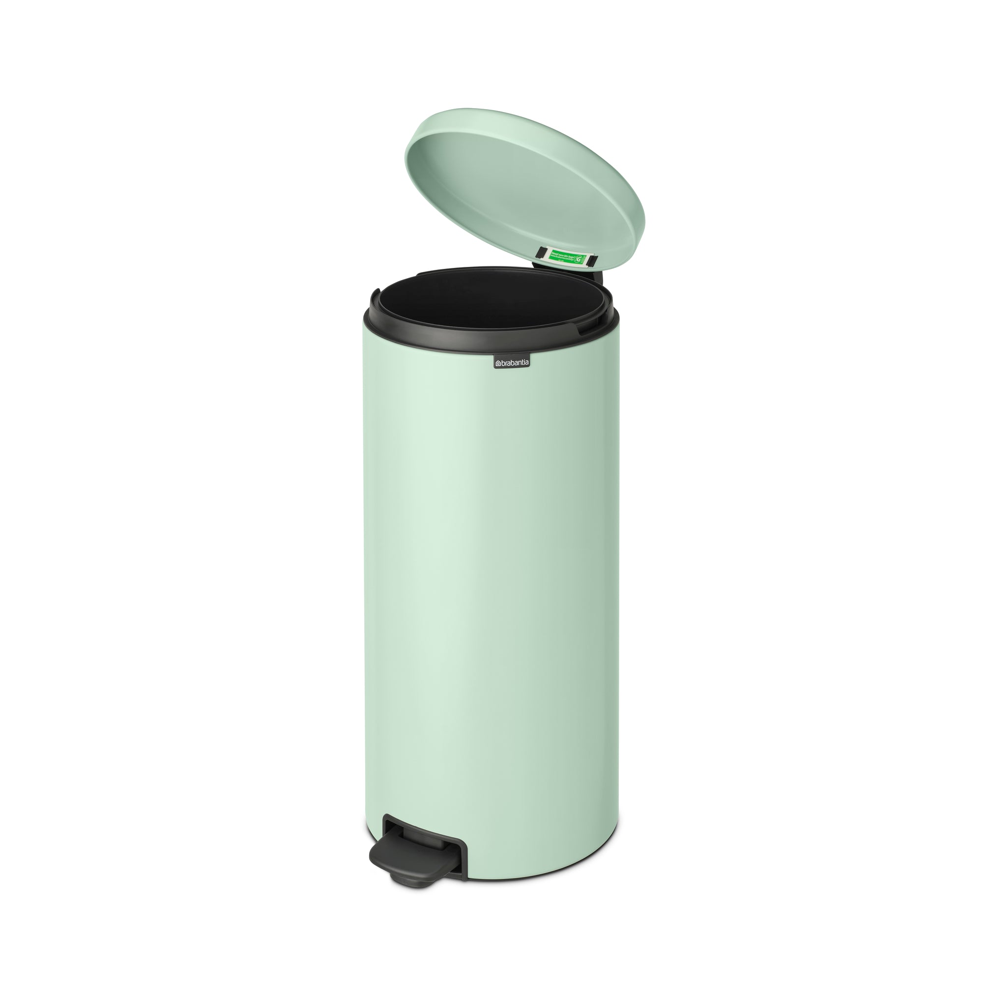 Brabantia New Icon Single Compartment 30L Kitchen Pedal Bin - Jade Green