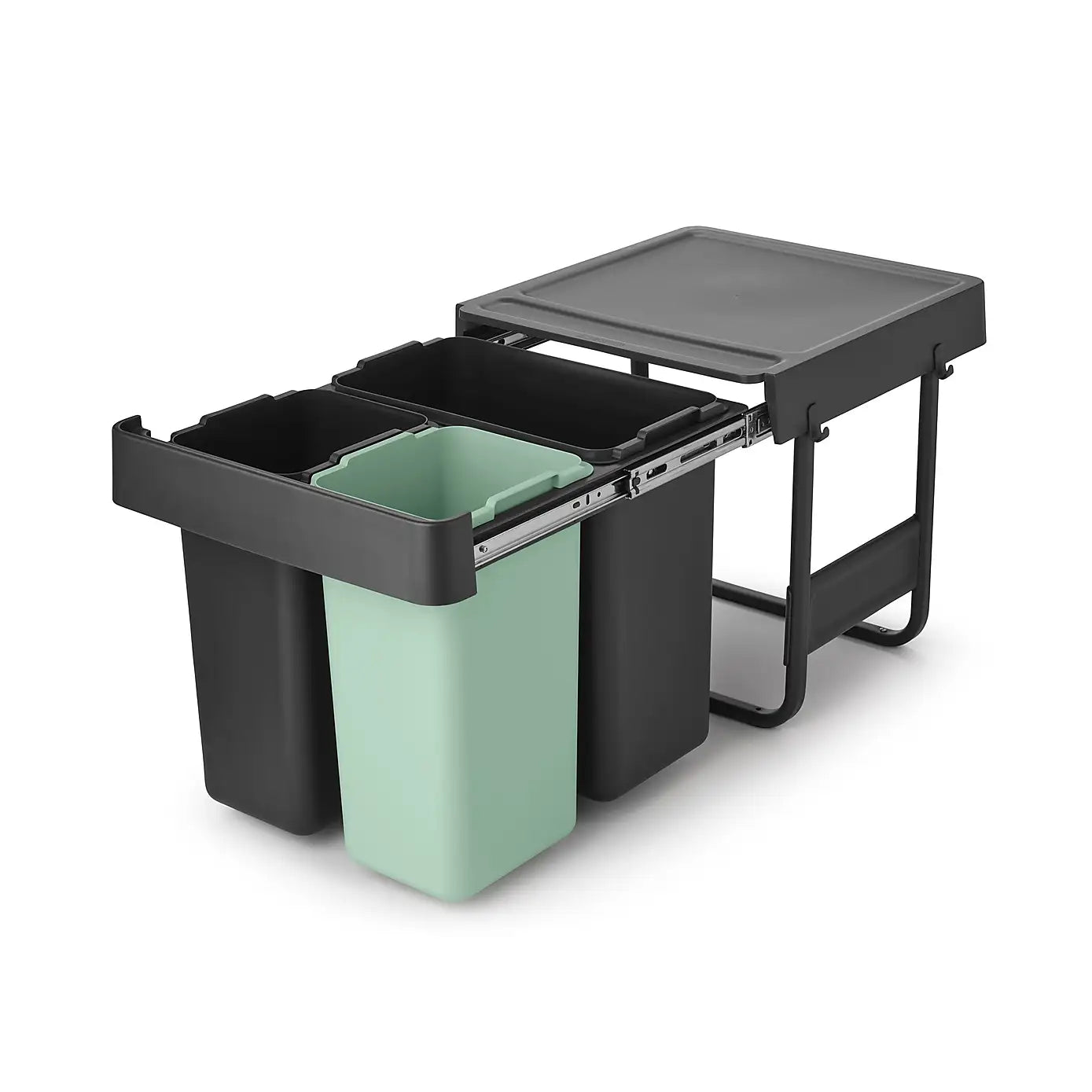 Brabantia 3-Compartment Sort&Go 40L Recycling Bin: 450mm Door