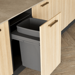 Sige Single 60L In-Cupboard Bin: 500mm Pull-out Door