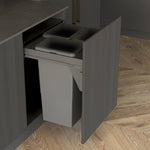 Sige Triple 96L 3-Compartment Recycler: 600mm Pull-out Door