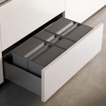 Gollinucci Sistema 9XL Drawer Based 3 Compartment 49L Recycling Set : 900mm Drawer