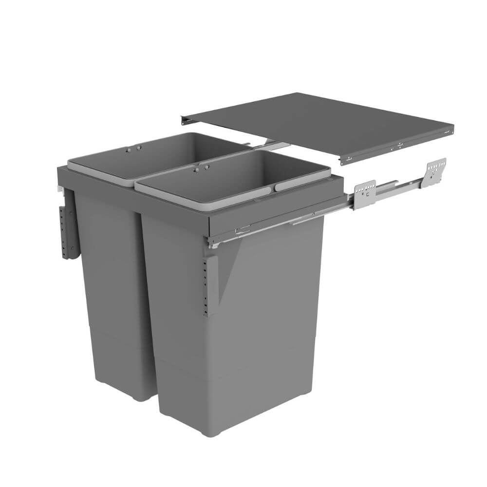 Sige Double 90L 2-Compartment Recycler: 600mm Pull-out Door