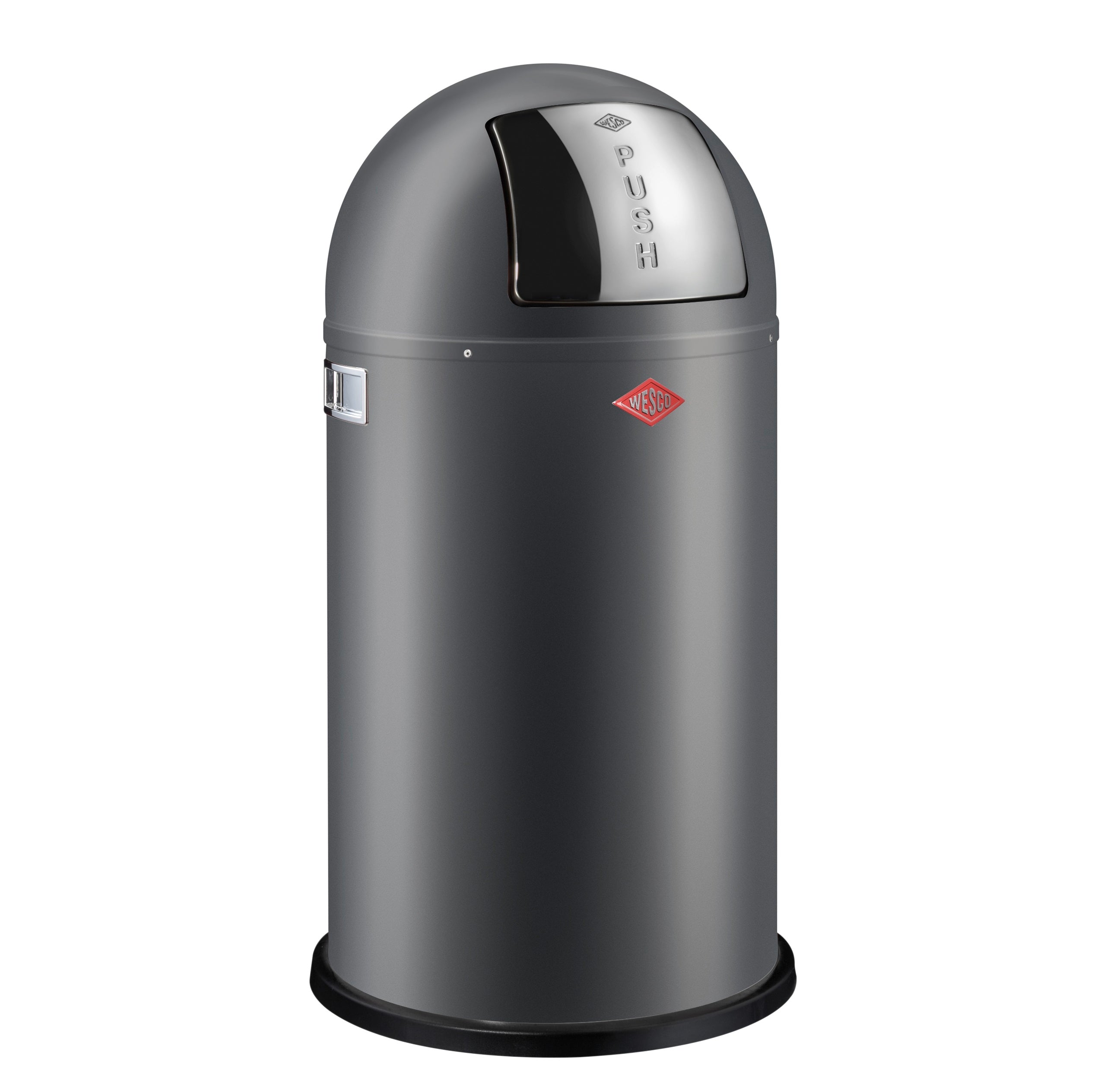 Wesco Pushboy Single Compartment 50L Kitchen Bin Matt Graphite | Binopolis  | Binopolis Ltd