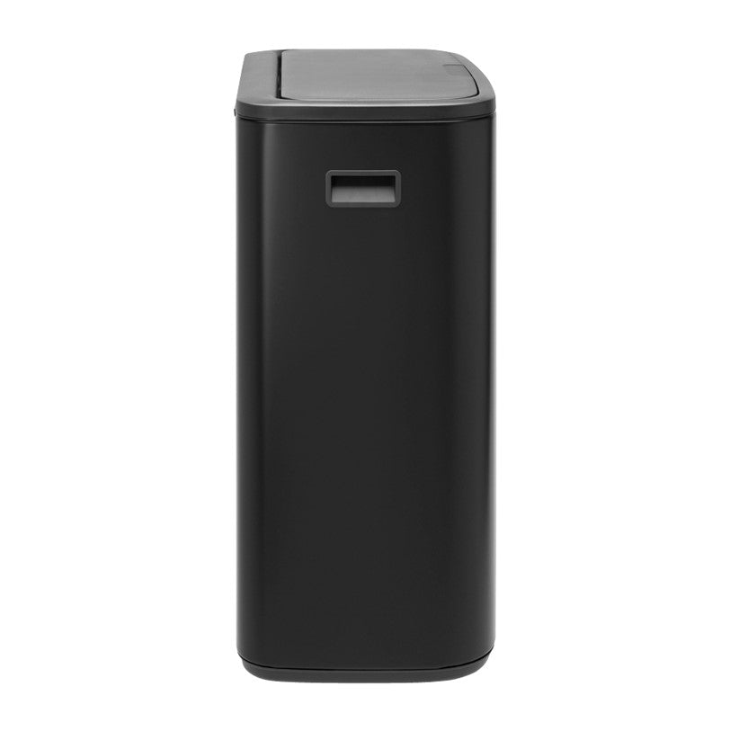 Brabantia Bo Touch 2-Compartment 60 Litre Recycling Bin - Matt Black