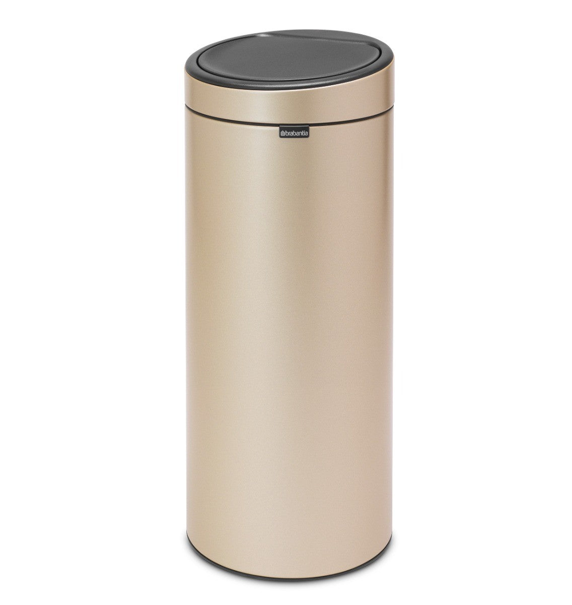 Brabantia Touch Single Compartment 30L Round Bin - Metallic Gold