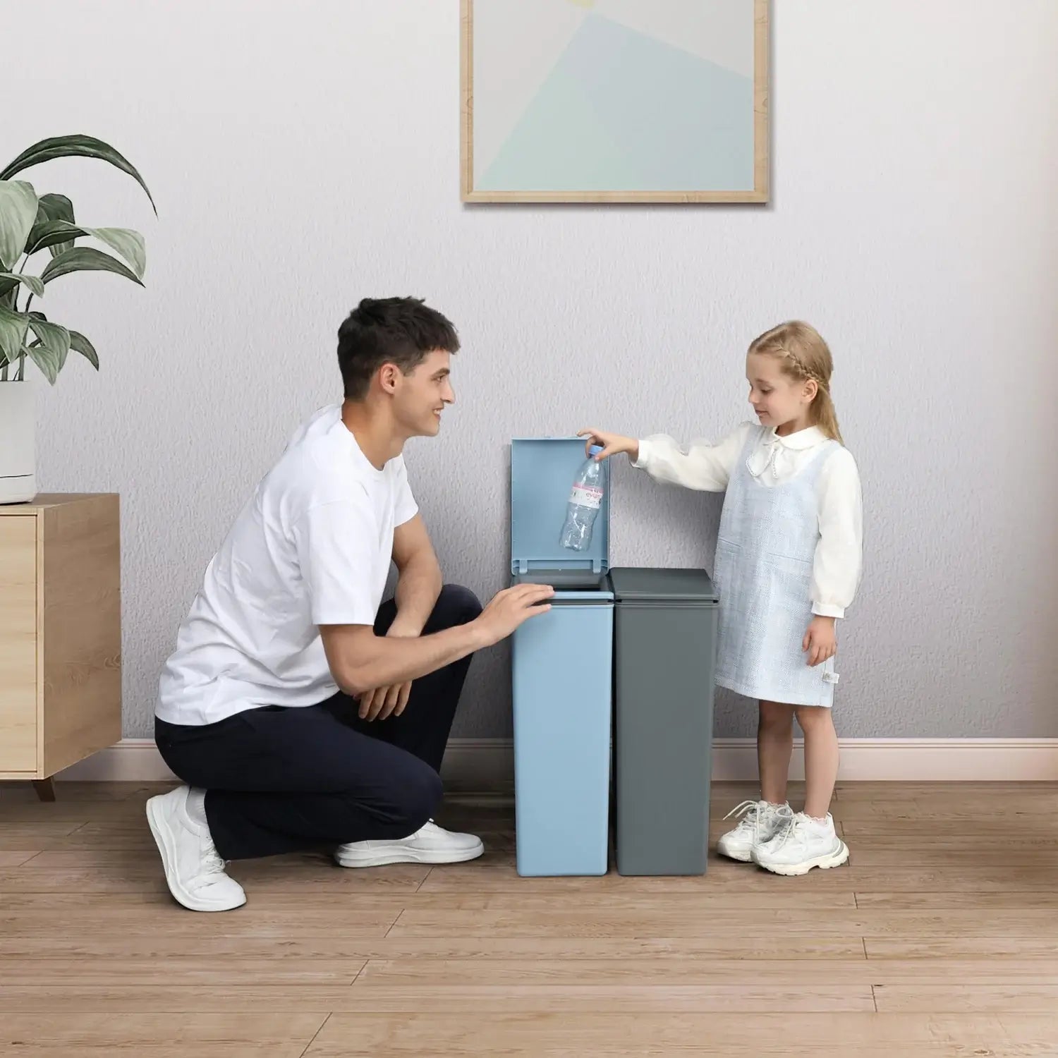 Eko Morandi Touch Bin 40L Dark Grey