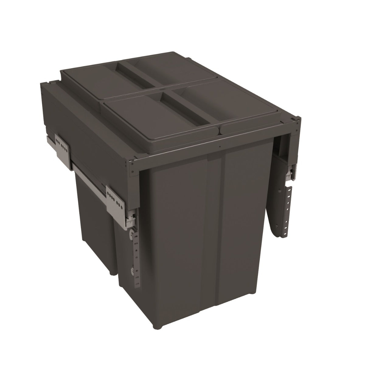 Gollinucci Linea 580 Plus 2 Compartment 58L Recycler for a kitchen cabinet with a  400mm Door - an excellent recycling solution