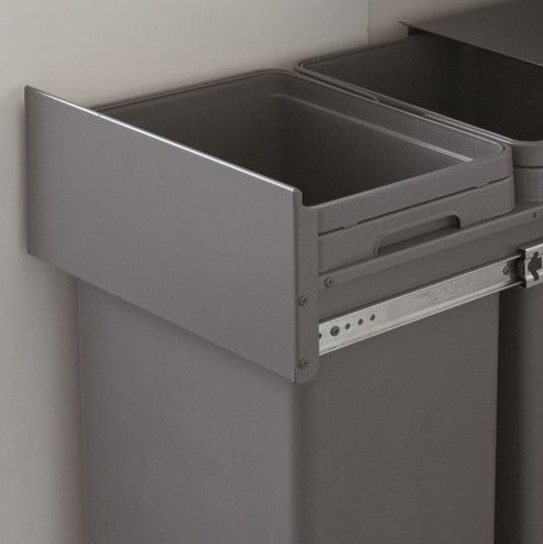 Hafele 2-Compartment 64L Recycling Bin : 400mm Door | Binopolis