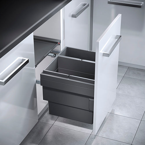 Hailo Cargo Synchro 2 Compartment 46L Recycler: 500mm Door