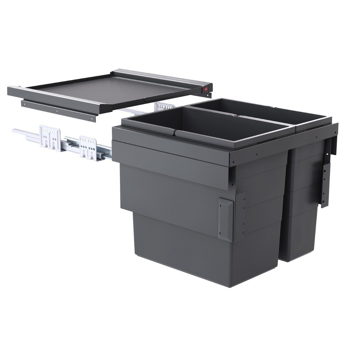 Hailo Cargo Synchro 2 Compartment 46L Recycler: 500mm Door