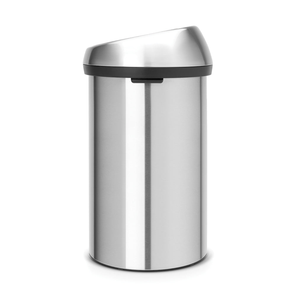 Brabantia Touch Single Compartment 60L Bin - Matt FPP Steel