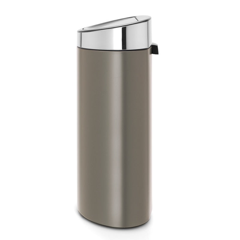 Brabantia Touch Single Compartment 40L Kitchen Bin - Platinum