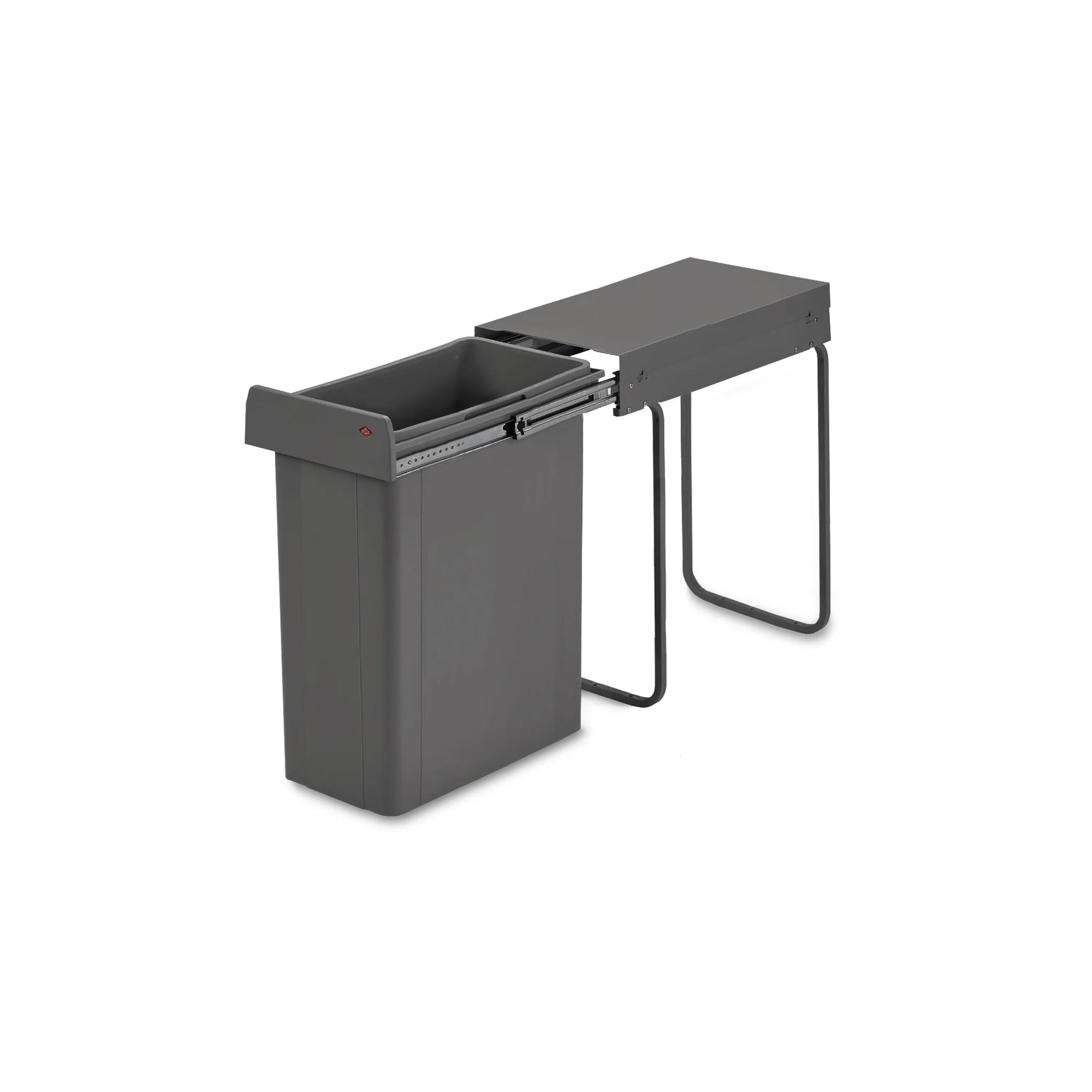 Wesco 2-Compartment 84L Two Bin Set : 600mm Hinged Door