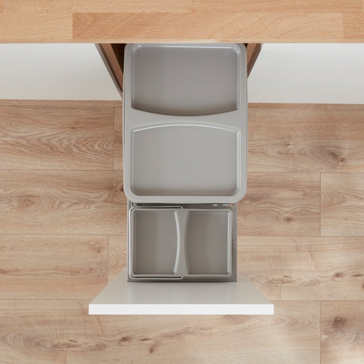 Wesco 300AZ 2-Compartment 42L Recycling Bin: 300mm Door