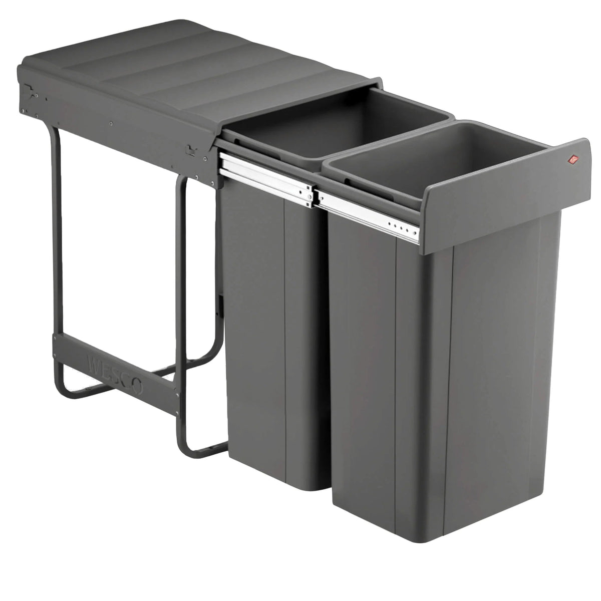 Wesco Big Bio Double 64L: Perfect In-Cupboard Recycling Bin for 600mm ...