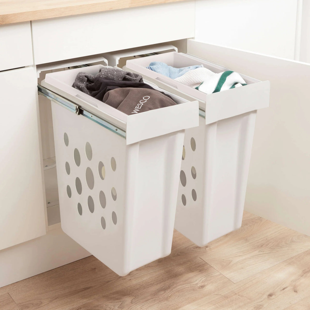 Wesco Laundry Boy Pull-Out Bin 84L for 600mm Door – Binopolis Ltd
