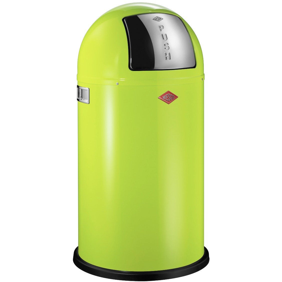 Wesco Pushboy Single Compartment 50 Litre Kitchen Bin in Lime Green: 175831-20