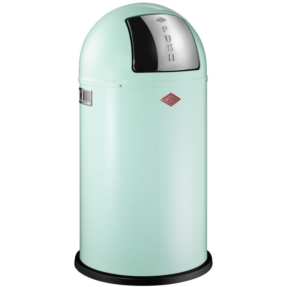 Wesco Pushboy Single Compartment 50 Litre Kitchen Bin in Mint: 175831-51