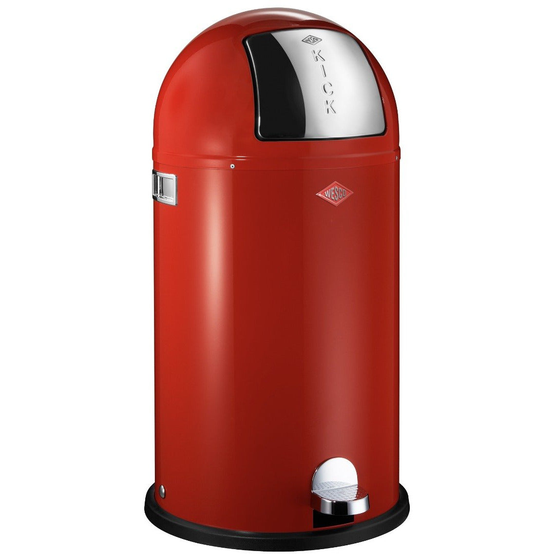 Wesco Kickboy Single Compartment 40 Litre Kitchen Pedal Bin in Red: 177731-02